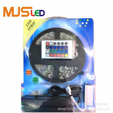 Amazon e-commerce tira de luz LED 5050RGB epoxi impermeable 12VRGB tira de luz 2835 tira de luz traje