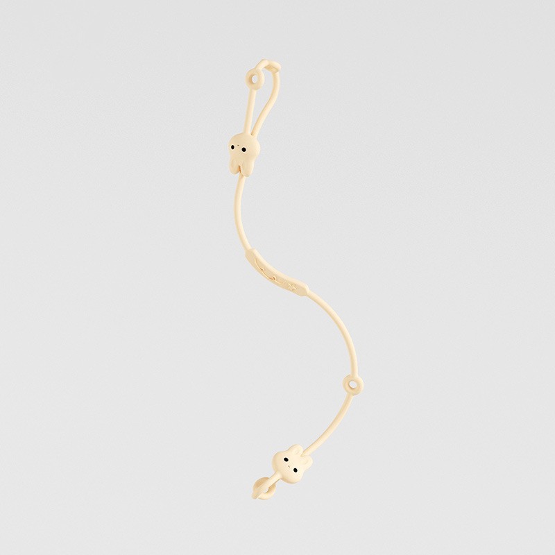 Rabbit Silicone Chain-Apricot