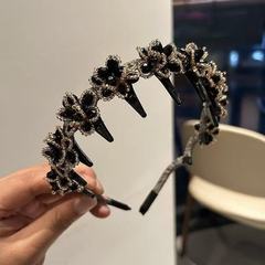 跨境皇冠巴洛克复古精灵头饰森系金色竹叶眉心吊花环发箍跨境爆款