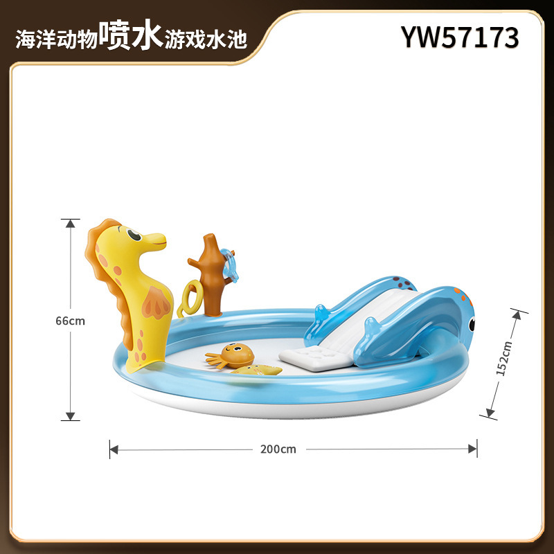 Marine swimming pool play in water, plus size, (Physicals)