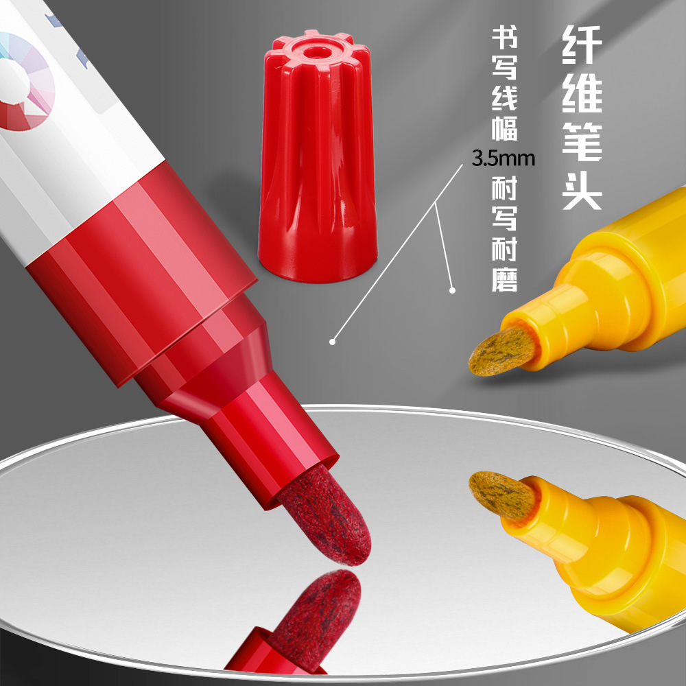 Lápiz de letras de neumáticos de automóviles blanco brillante no decolor graffiti dibujo de neumáticos decoración de belleza renovación lápiz de pintura