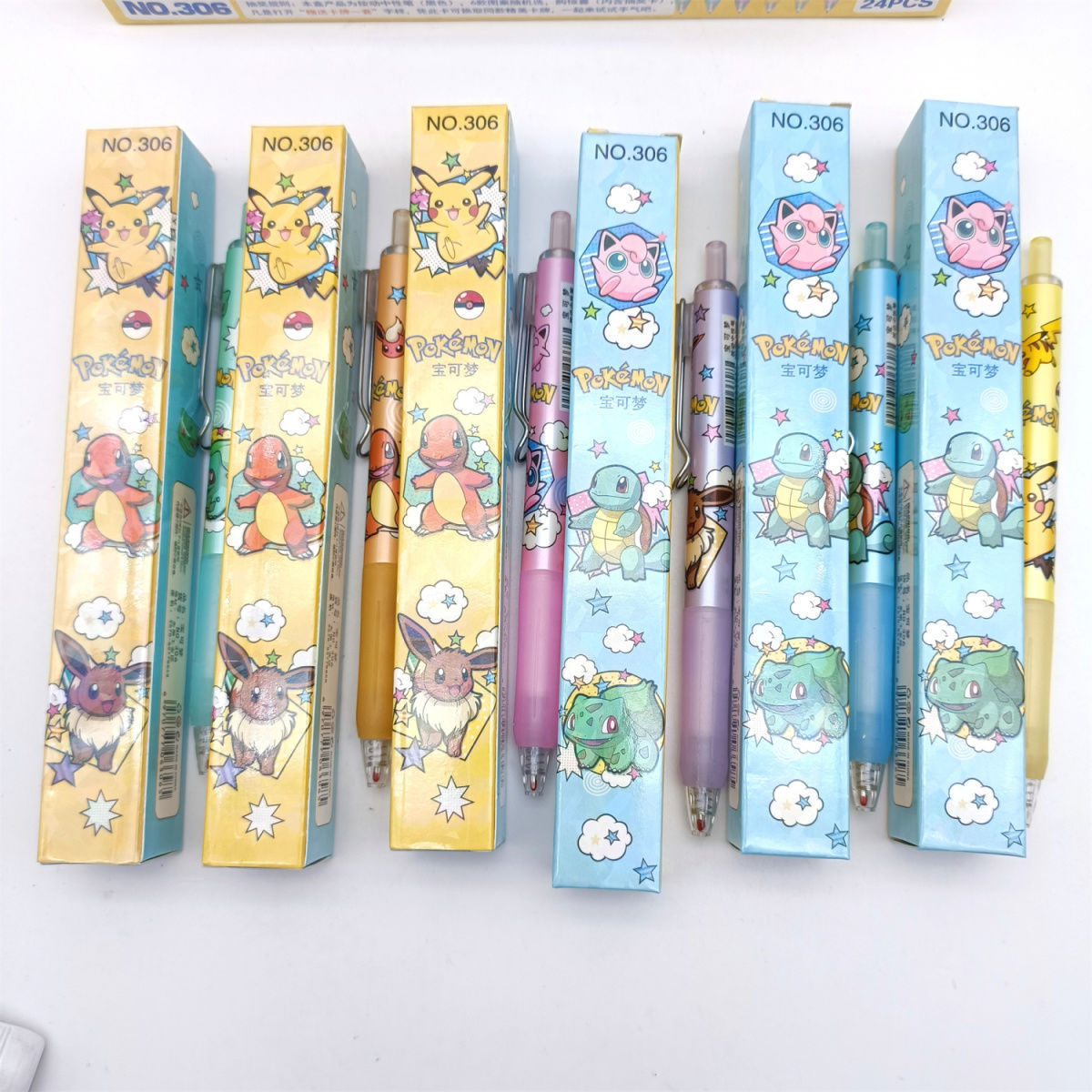 Nuevo cartón de dibujos animados pony bolly lotería bolígrafo ciego caja de estudiantes sorpresa de otra caja de bolígrafo neutro de pulso.