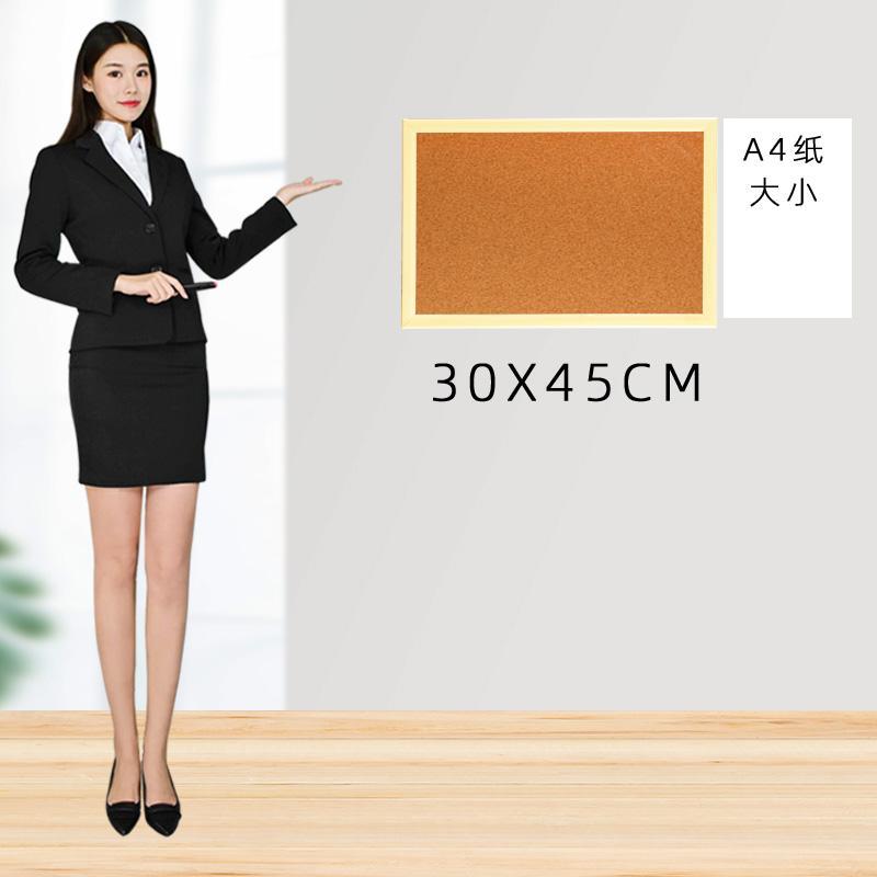 30*45cm 자작 나무 프레임 코르크 보드 + 선물 가방