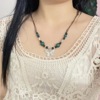 Retro ethnic ceramics, necklace, universal pendant, ethnic style, Chinese style