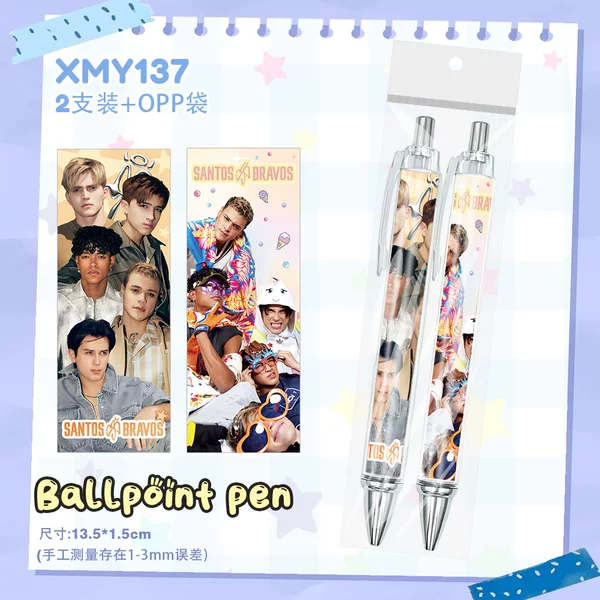 Santos Bravos male group GABI KENNETH star high-looking student 0.5mm retractable ballpoint pen