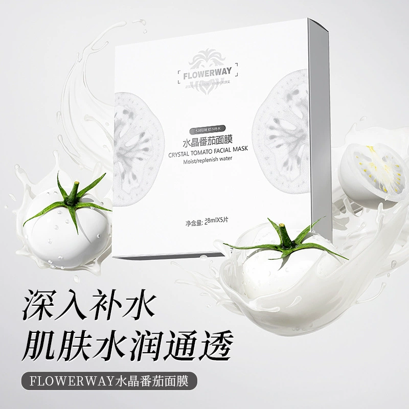 FLOWERWAY Увлажняющая выравнивающая освежающая маска для лица, тонизует кожу, контроль блеска, сужает поры