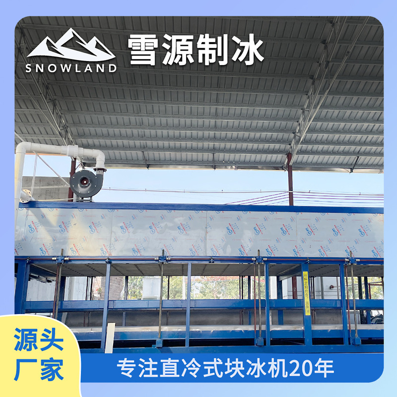 Xuanyuan Snowland Commercial Large Ice Machine 20 Tons Crayfish Fresh-Keeping Ice Machine Direct Cold Block Ice Machine