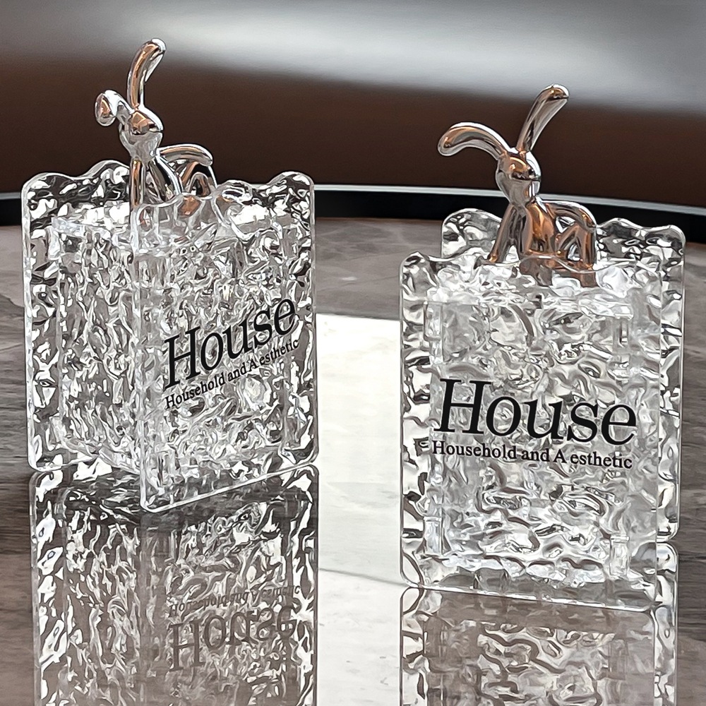 Caja de algodón de patrón glacial, alto valor facial, tambor de palillos de dientes, caja de almacenamiento de algodón de lujo ligero, caja de hilo dental de lujo ligero con cubierta creativa