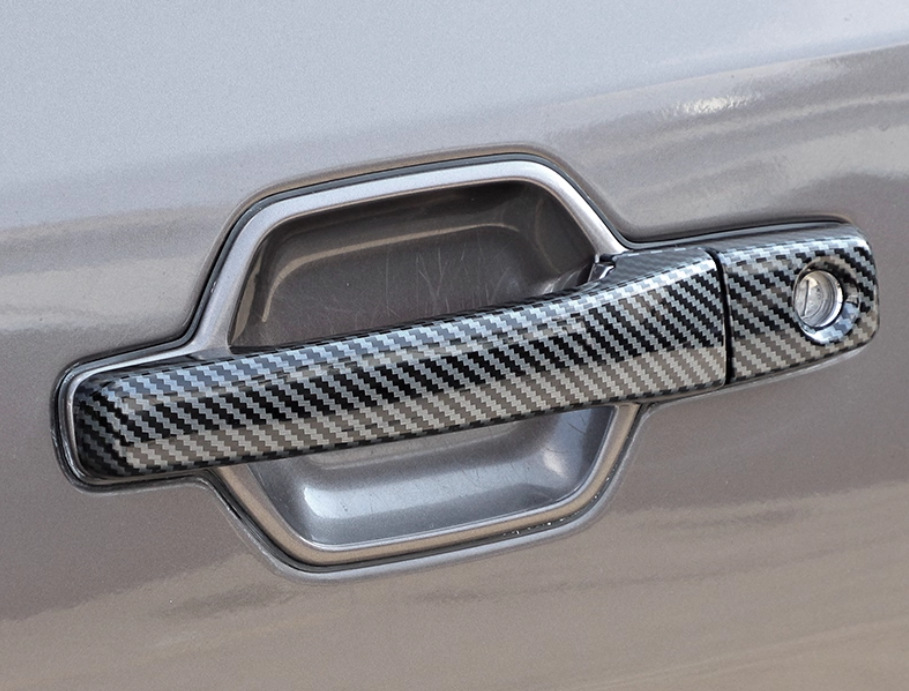 Suitable for Mitsubishi Pajero Rearview Mirror, Door Handle, Rain Shield, Fog Lamp Cover, Tail Light Cover, Door Edge Strip