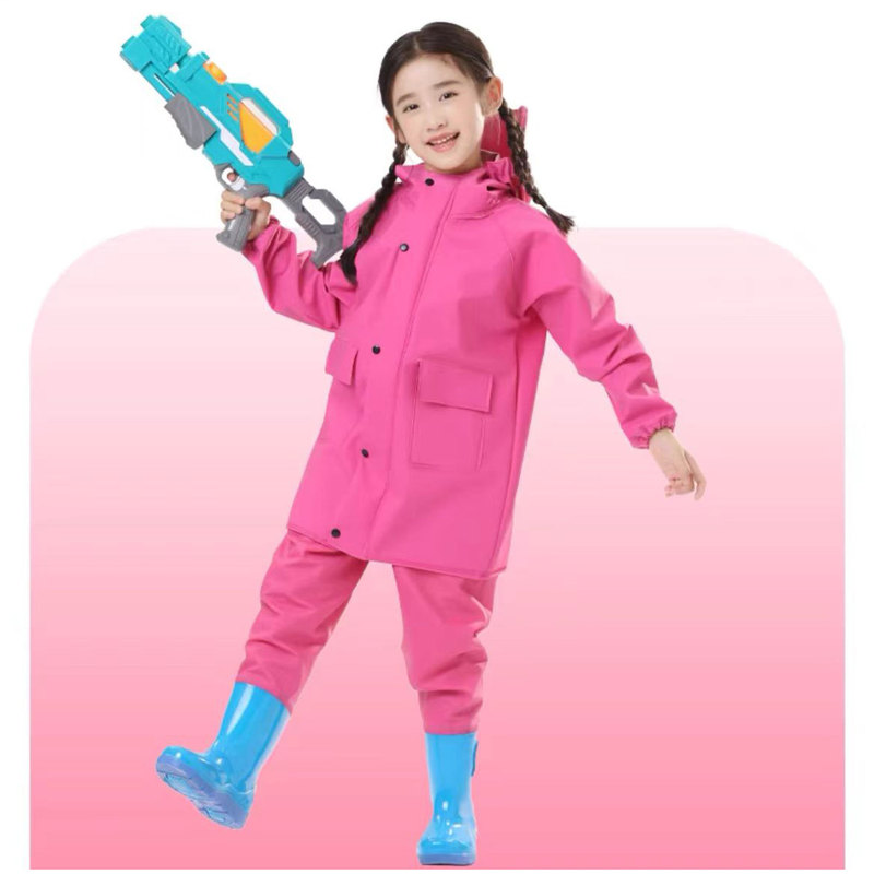 Children's One-Piece Full-Body Wading Pants, Wading Pants, Protective Clothing, Waterproof Rain Pants, Kindergarten Playing in the Sand and Fishing, Boys and Girls