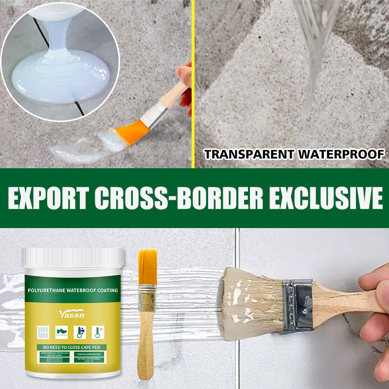 Waterproof adhesive透明防水胶卫生间防水涂料免砸砖胶水外贸款