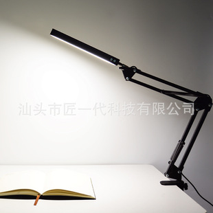 Five-Color Dimming Nail Art Desk Lamp, Beauty Face Lighting Lamp for Picking Out Pimples, Long-Arm Foldable Lamp for Eyelash and Eyebrow Tattooing