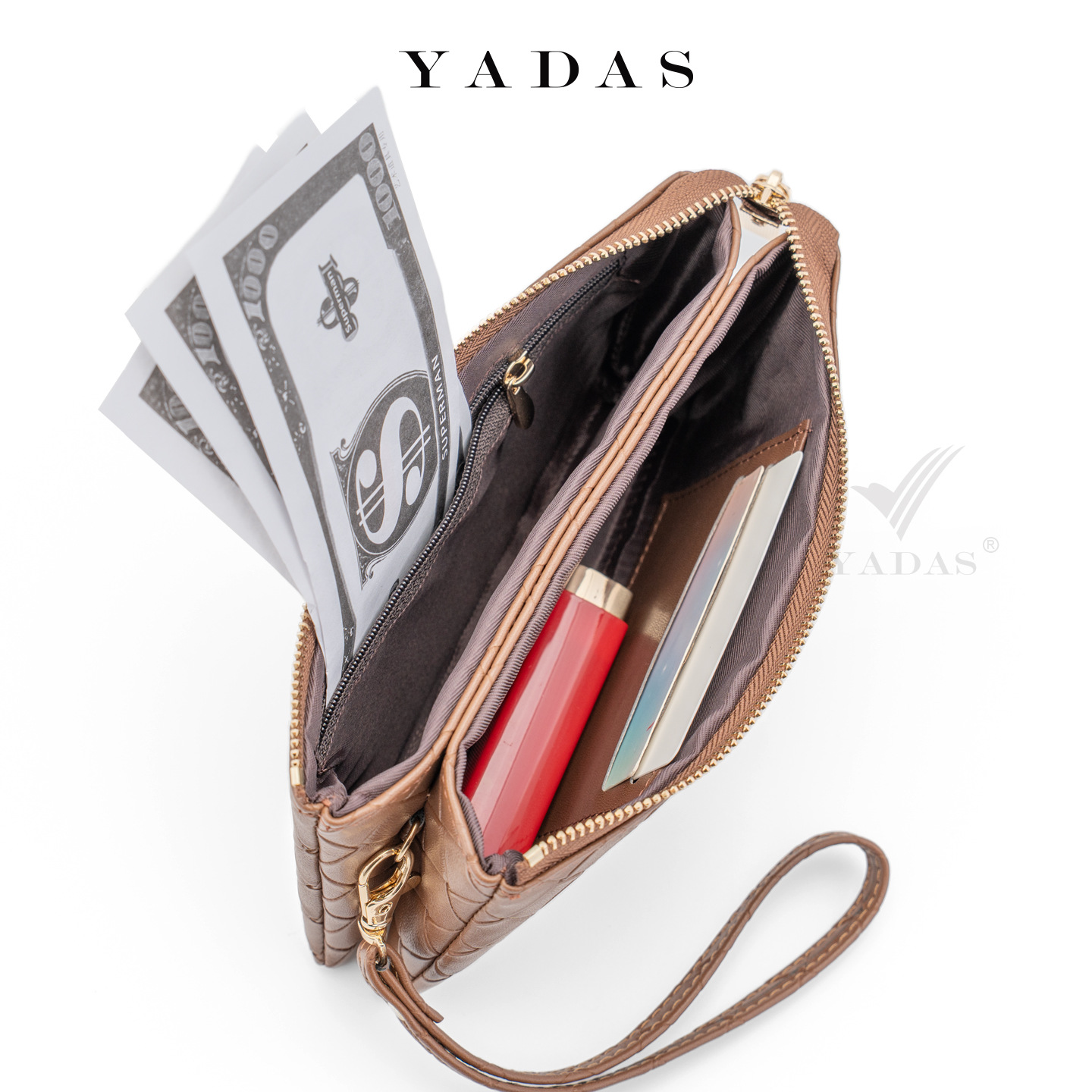 YADAS bolso de pulsera de color sólido diamante nuevo bolso de moda de mujer simple bolso de moda bolso de teléfono móvil