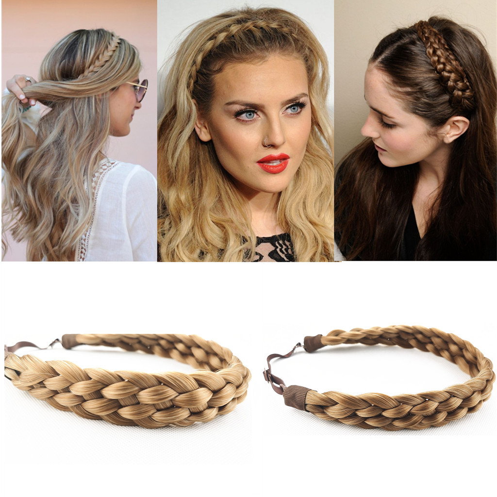 Woven retro braid handmade with pigtail