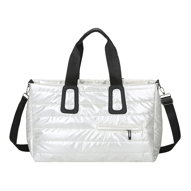 Otoño e invierno nuevo estilo de ropa de algodón de nicho bolso de mensajero de moda moderna para hombres y mujeres bolso de mensajero portátil de gran capacidad