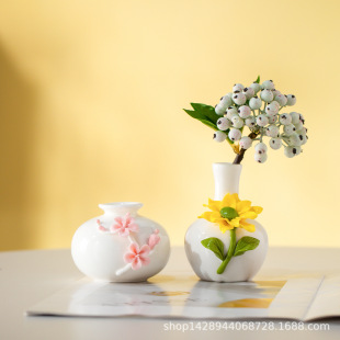 �羳 �ֹ��󻨻�ƿ�մ����lˮ������С������ɻ���޹ƿ�Ҿ��b�