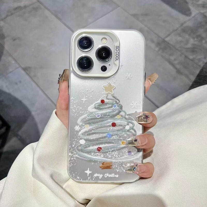 Snowflake Christmas-Themed iPhone 17 Case Suitable for Apple 15 Pro Max/14, Shockproof 13 Pro, European and American Style, New Model for 16 Snowflake Christmas-Themed iPhone 17 Case Suitable for Apple 15 Pro Max/14, Shockproof 13 Pro, European and American Style, New Model for 16