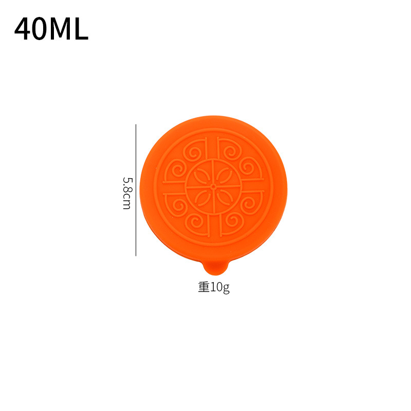 Taza de salsa de ensalada de tomate a prueba de fugas al aire libre 40ml plato de inmersión Taza de salsa de acero inoxidable 304 transfronteriza con tapa de silicona