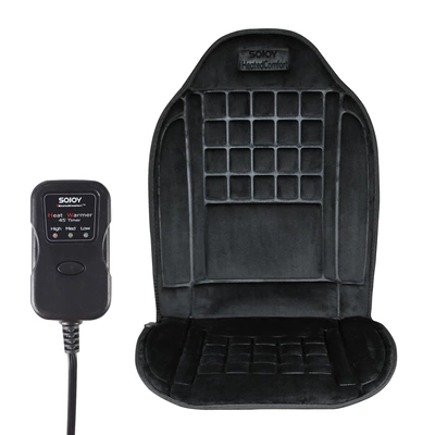 Multi-function pad Heating Seat Cushion for Winter - 105-short-plush-black-single-seat