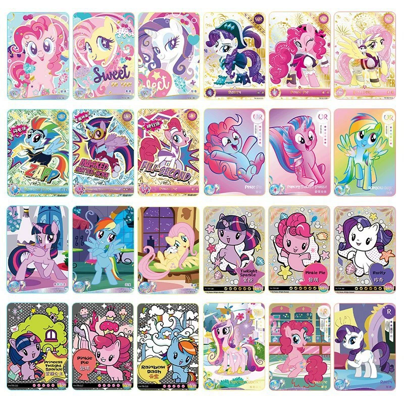 卡游 Pony, cards, camera bag, genuine rainbow card, full set