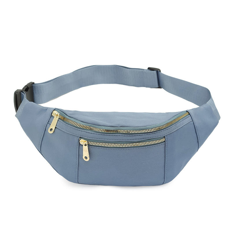 2023 nuevo simple macaron ocio al aire libre deportes cintura bolsa moda Oxford tela estilo Ins bolso de la cintura de las mujeres