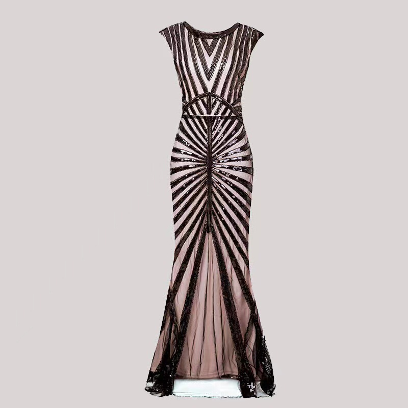 Amazon Hot 2023 Sequin Fishtail Hem Long Dress Party Party Party Party Slim Dress