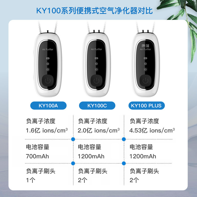 マイナスイオン発生器ぶら下げ首ポータブル小型フレッシュマシンポータブル空気清浄機喫煙|undefined