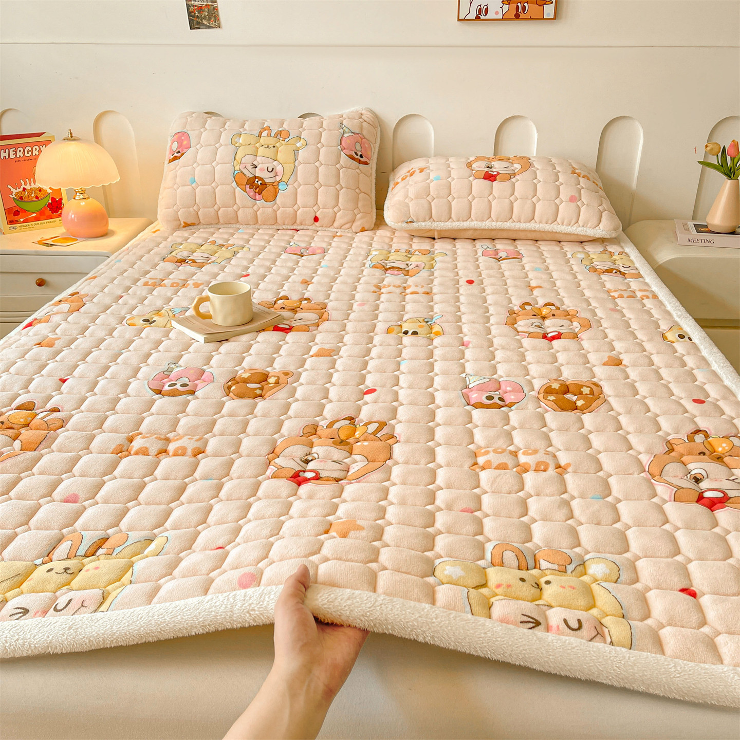 스윗하트천 [미끄럼방지, 정전기방지, 축열, 보온]