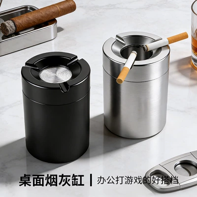 Value, Anti-Drop, High Temperature Resistant, Silver – Car ashtray