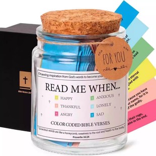 Bible Bottle Wishing Bottle Verse Jar New Product Cross-Border Holiday Creative Gift Manufacturer Direct Supply Large Quantity Negotiation