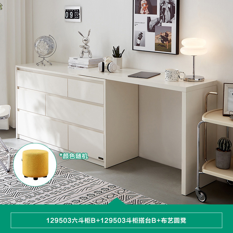 Estilo antiguo chino seis armarios armario de vestíbulo moderno simple armario de piso armario de dormitorio multicapa armario escritorio de maquillaje mesa