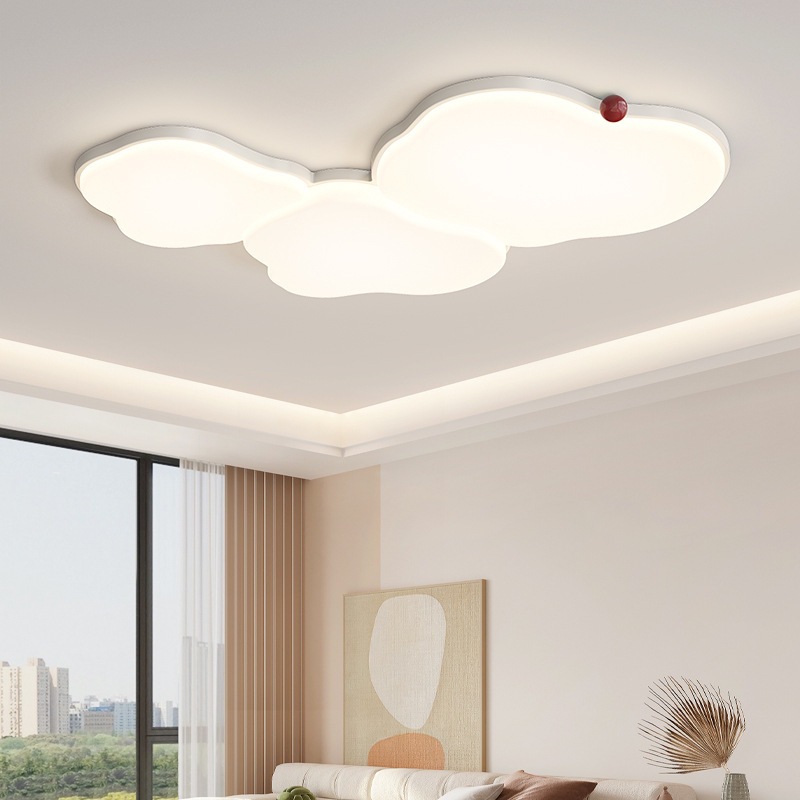 Lámparas modernas y simples lámparas de sala de estar de espectro completo, lámpara principal de tres habitaciones y dos salas, lámpara de techo, combinación de paquetes