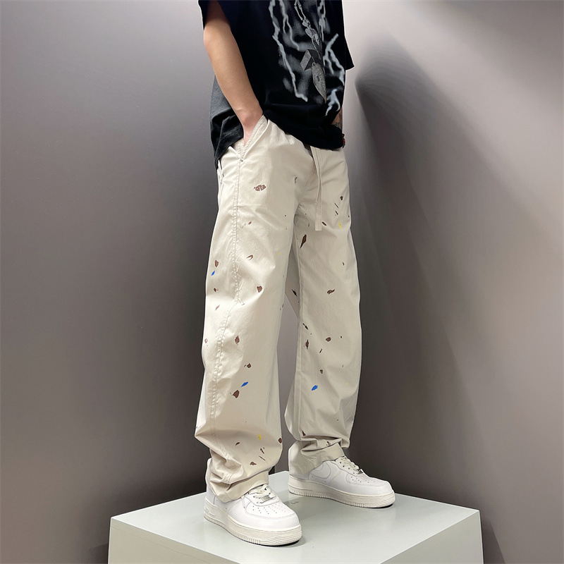 Herren Jeans Im Loose Fit High Street Stil Robuste Freizeithose_voghion.com