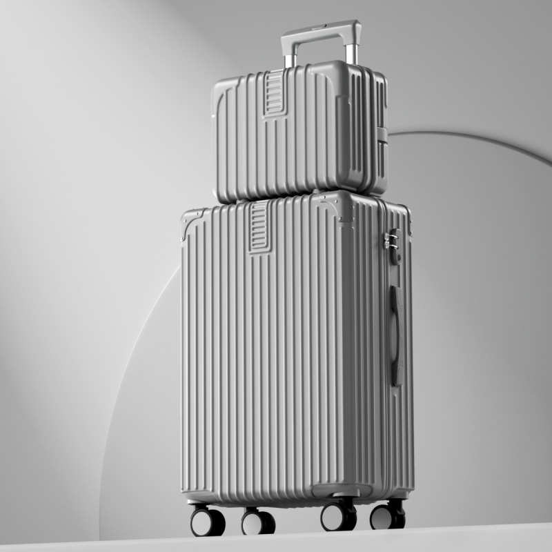 Mother-child box 607 silver gray [classic style + with compartment + five-hole reinforced silent wheels]