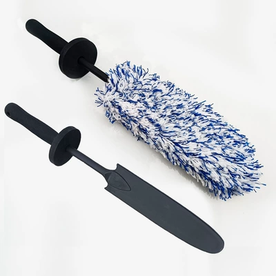 dust duster household car | Car cleaning tools - flat-blue-and-white-long-hair-brush-2-minimum-order