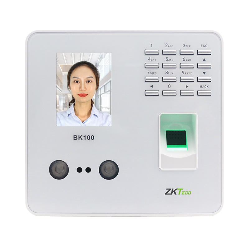 BK100人脸指纹考勤机 面部识别指纹签到机刷脸指纹一体机