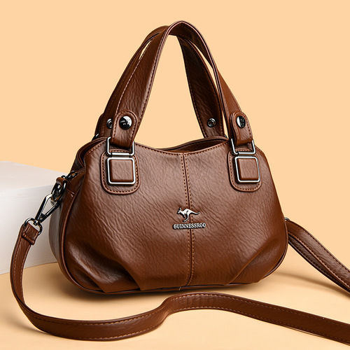 Middle-aged mother handbag new 2024 large-capacity high-end middle-aged one-shoulder outing lightweight ladies cross-body bag