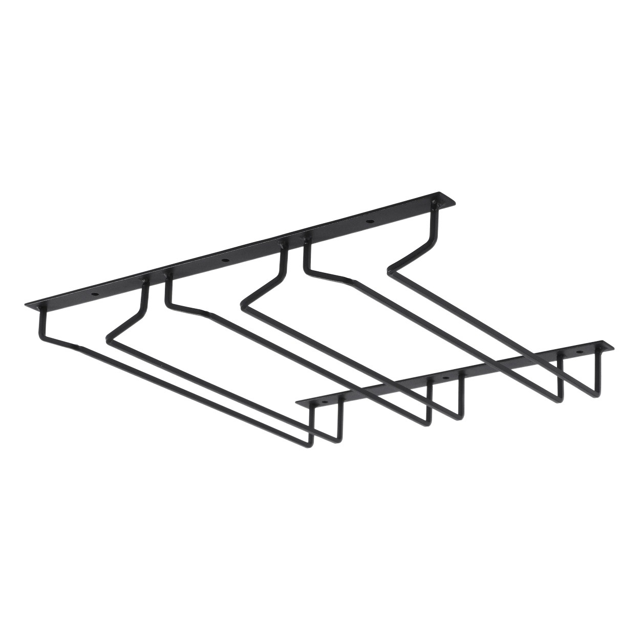 Portavasos de vino de hierro techo gabinete puerta barra de bar colgante copa de vino estante boca abajo drenaje rack de almacenamiento