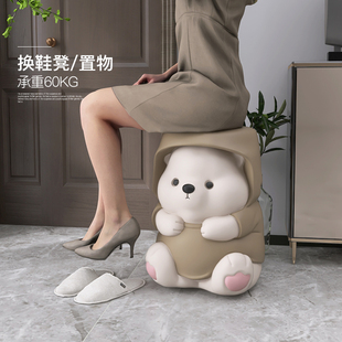 Vigorant Bear Entrance Entrance Shoe Changing Stool Floor Decoration Home Accessories Living Room Sofa Bedside Cabinet Housewarming New Olympics
