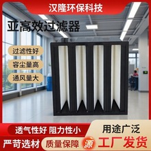 V型塑料框高效过滤器大风量V型组合式过滤空气过滤器W型过滤器