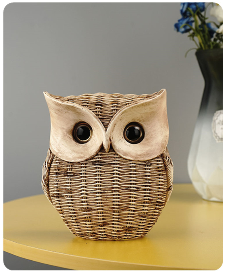 Owl Pattern Fashion Style Fashion Cute Resin Owl Home Decoration Crafts Wholesale