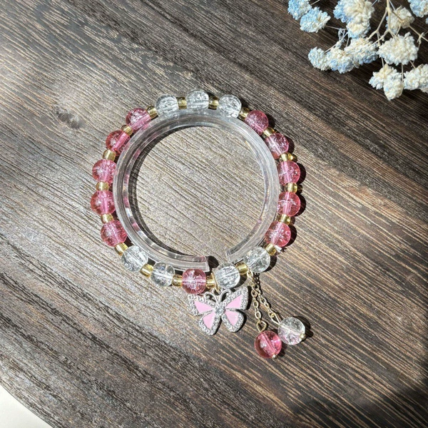 Flower Flash Drill Butterfly Meimei Bracelet#SZ205
