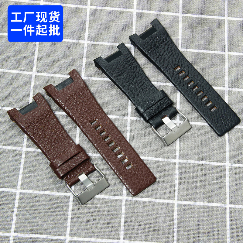 Factory spot for Di. Sai 32mm notch watch belt men's and women's watch accessories leather strap wholesale