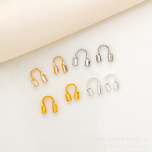 14K����ɫU���o�����R����ֹ�diy����䓽z����β�ӹ�������