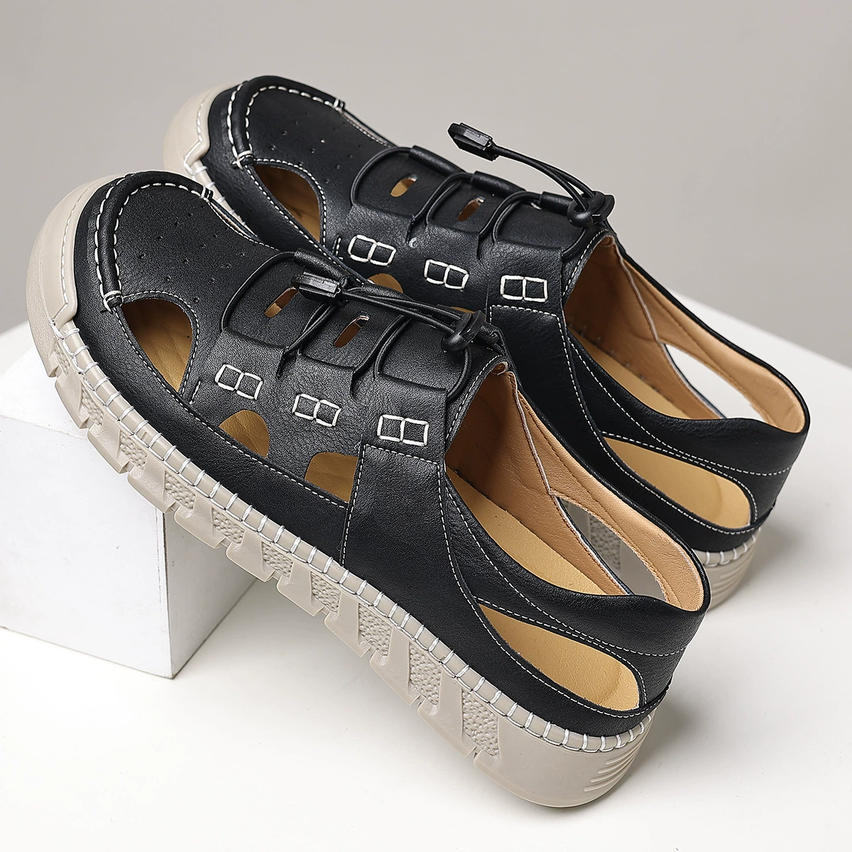 Amazon AliExpress новые мужские повседневные сандалии модные трендовые уличные сандалии удобная дышащая универсальная мужская обувь