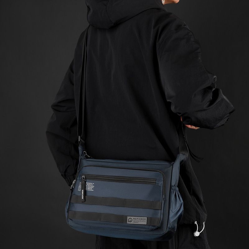 WEPOWER nuevo bolso cruzado pequeño para viajeros de negocios para hombres, viajes de ocio al aire libre, bandolera de gran capacidad