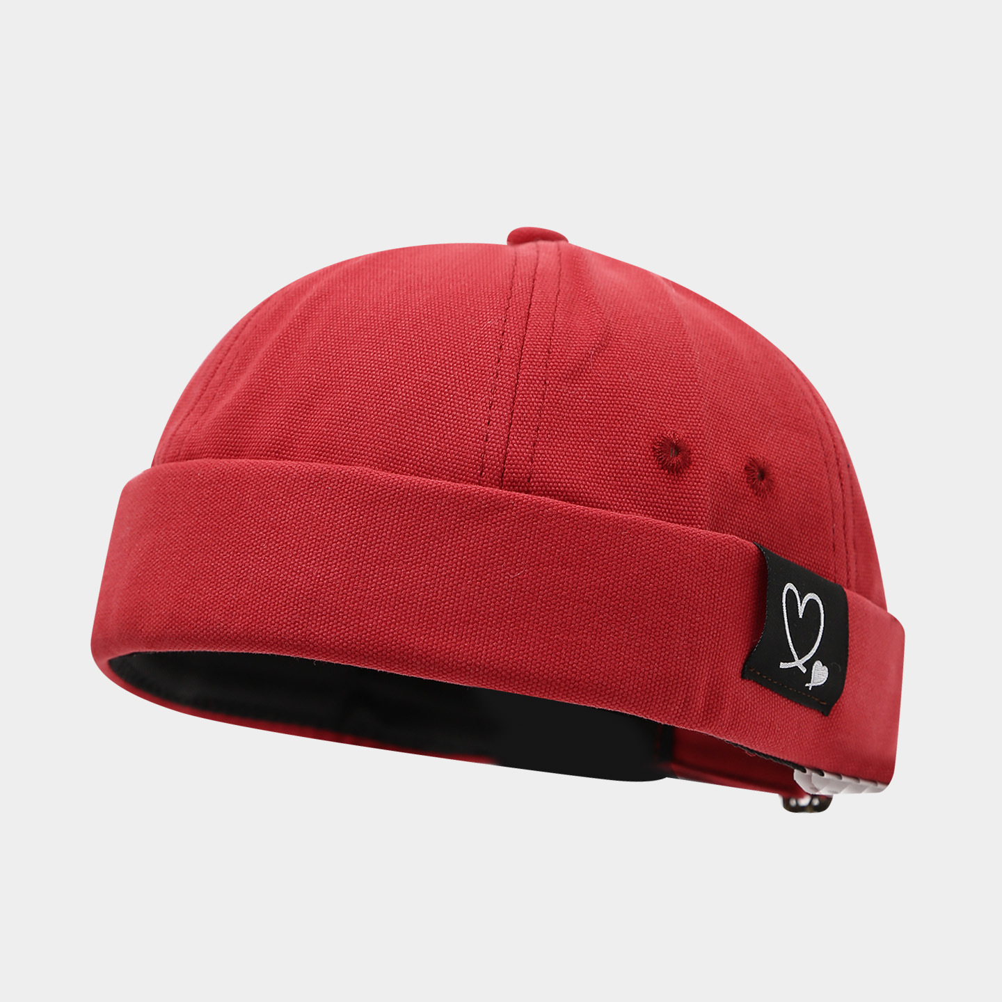 Sombrero de mujer de Moda de Primavera nuevo sombrero de melón retro sin ala estilo coreano versátil sombrero de piso de los hombres de la calle hip hop yuppie sombrero