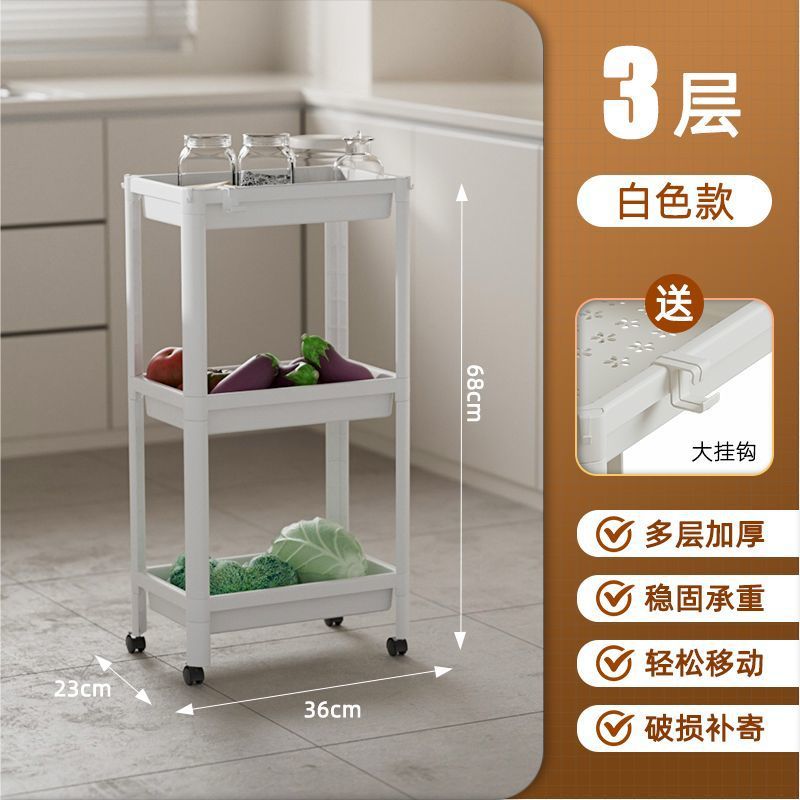 Baño, cocina, inodoro, estante multifuncional con ruedas, estante de almacenamiento de esquinas, sala de estar, estante de almacenamiento de pisos multicapa, sin image 13