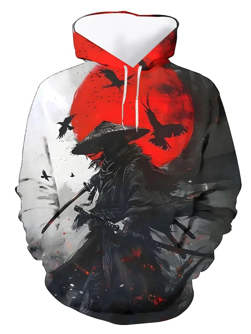 Autumn Men's 3d Digital Printed Hoodie Long Sleeve Pullover_voghion.com