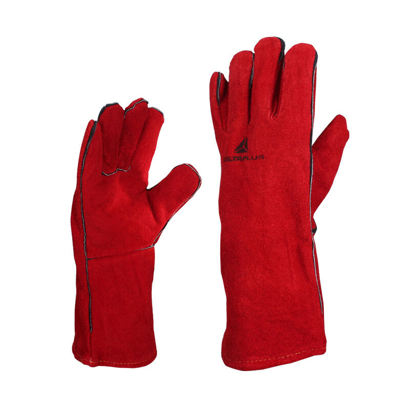 代尔塔205515防护手套牛皮焊接电焊工手套防火手套高温保护